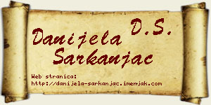 Danijela Sarkanjac vizit kartica